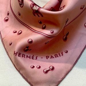 Hermes Scarf called Vif Argent